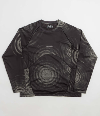 Purple Mountain Observatory Performance Long Sleeve T-Shirt - Black Oscillations