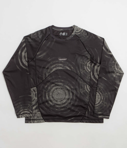 Purple Mountain Observatory Performance Long Sleeve T-Shirt - Black Oscillations