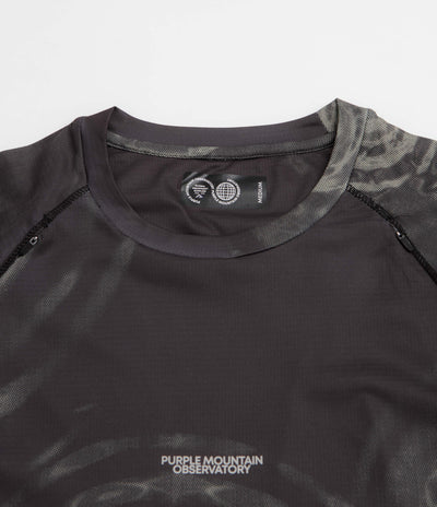 Purple Mountain Observatory Performance Long Sleeve T-Shirt - Black Oscillations