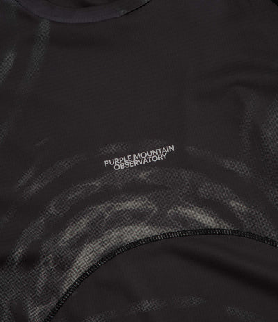 Purple Mountain Observatory Performance Long Sleeve T-Shirt - Black Oscillations