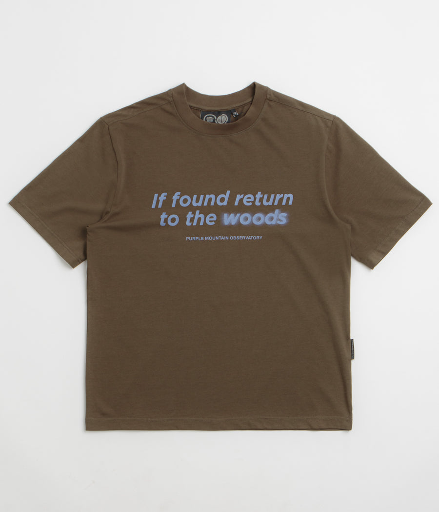 Purple Mountain Observatory Return to the Woods T-Shirt in Dark Olive
