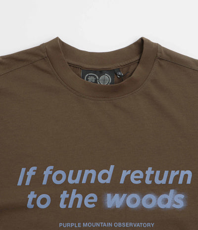 Purple Mountain Observatory Return to the Woods T-Shirt - Dark Olive