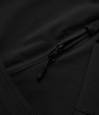 Purple Mountain Observatory Soft Shell Advanced Funnel Jacket in Black