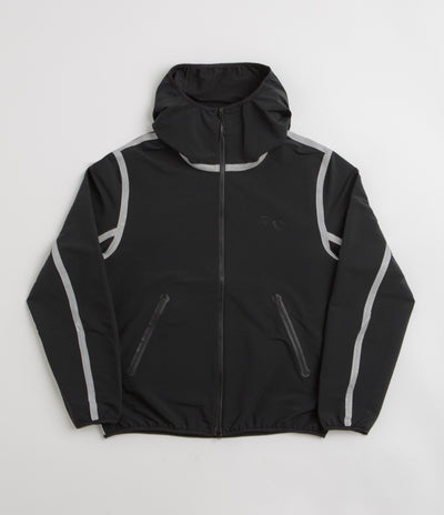 Purple Mountain Observatory Soft Shell Balaclava Jacket in Black and White