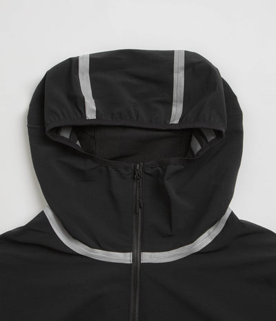 Purple Mountain Observatory Soft Shell Balaclava Jacket in Black and White