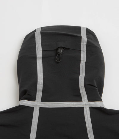 Purple Mountain Observatory Soft Shell Balaclava Jacket in Black and White