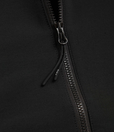 Purple Mountain Observatory Soft Shell Balaclava Jacket in Black and White