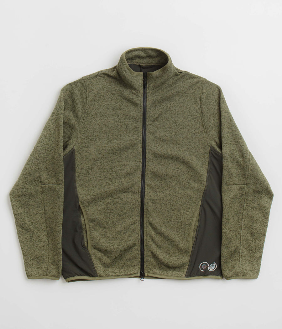 Purple Mountain Observatory Solo Fleck Fleece in Khaki