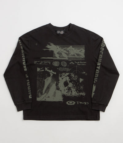 Purple Mountain Observatory Spaces Long Sleeve T-Shirt - Black
