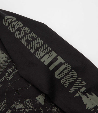 Purple Mountain Observatory Spaces Long Sleeve T-Shirt - Black