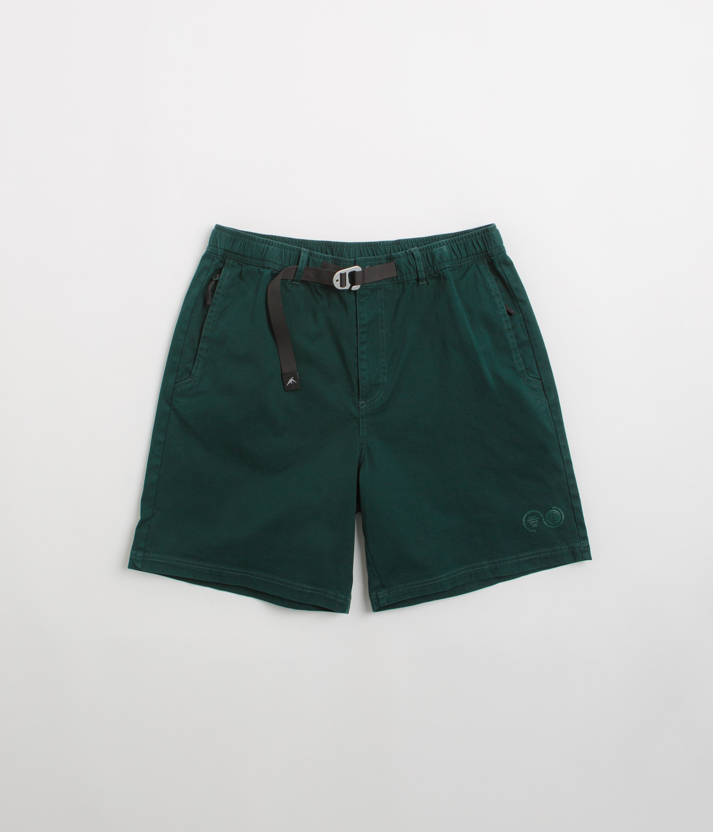 Purple Mountain Observatory Trek Shorts in Pine Green