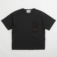 Purple Mountain Observatory Waffle Crew T-Shirt in Black thumbnail