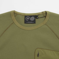 Purple Mountain Observatory Waffle Long Sleeve T-Shirt - Olive thumbnail