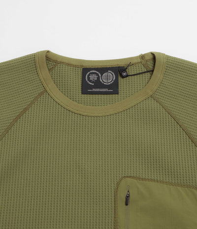 Purple Mountain Observatory Waffle Long Sleeve T-Shirt - Olive