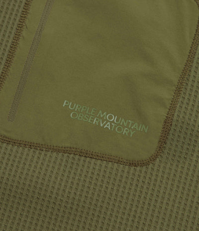 Purple Mountain Observatory Waffle Long Sleeve T-Shirt - Olive