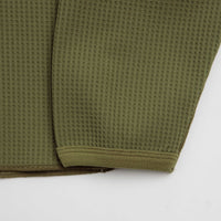 Purple Mountain Observatory Waffle Long Sleeve T-Shirt - Olive thumbnail