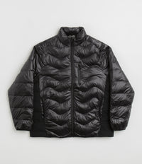 Purple Mountain Observatory Waves Light Puffer Jacket in Black