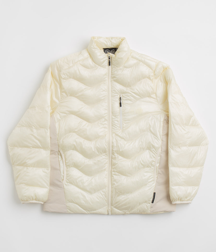 Purple Mountain Observatory Waves Light Puffer Jacket in Ecru