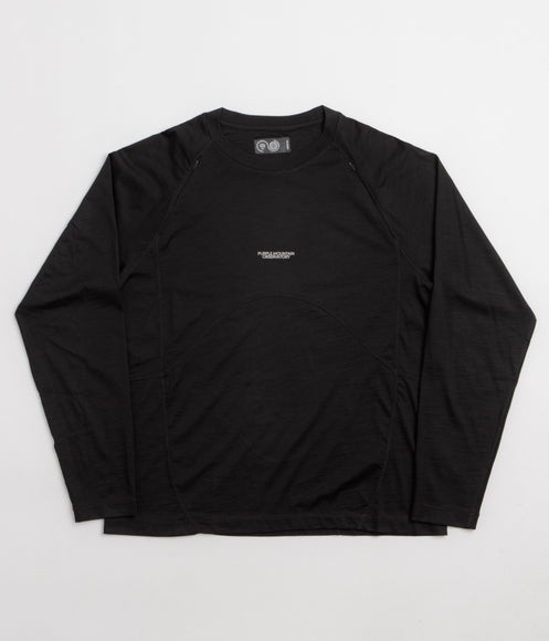Purple Mountain Observatory Wool Performance Long Sleeve T-Shirt - Black