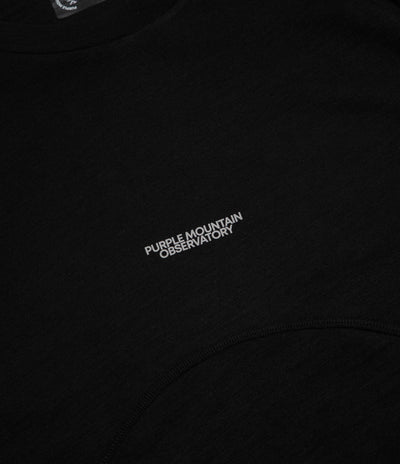Purple Mountain Observatory Wool Performance Long Sleeve T-Shirt - Black