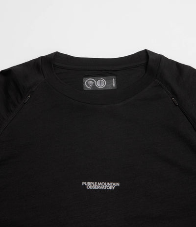 Purple Mountain Observatory Wool Performance Long Sleeve T-Shirt - Black