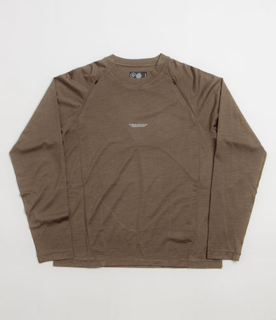 Purple Mountain Observatory Wool Performance Long Sleeve T-Shirt - Khaki