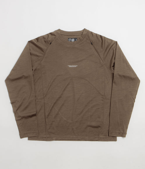 Purple Mountain Observatory Wool Performance Long Sleeve T-Shirt - Khaki