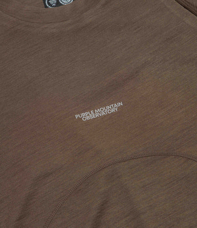 Purple Mountain Observatory Wool Performance Long Sleeve T-Shirt - Khaki