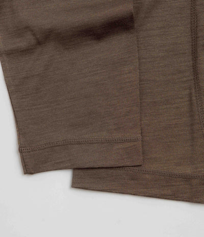 Purple Mountain Observatory Wool Performance Long Sleeve T-Shirt - Khaki