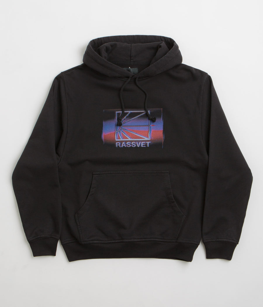 Rassvet Glitch Hoodie in Black
