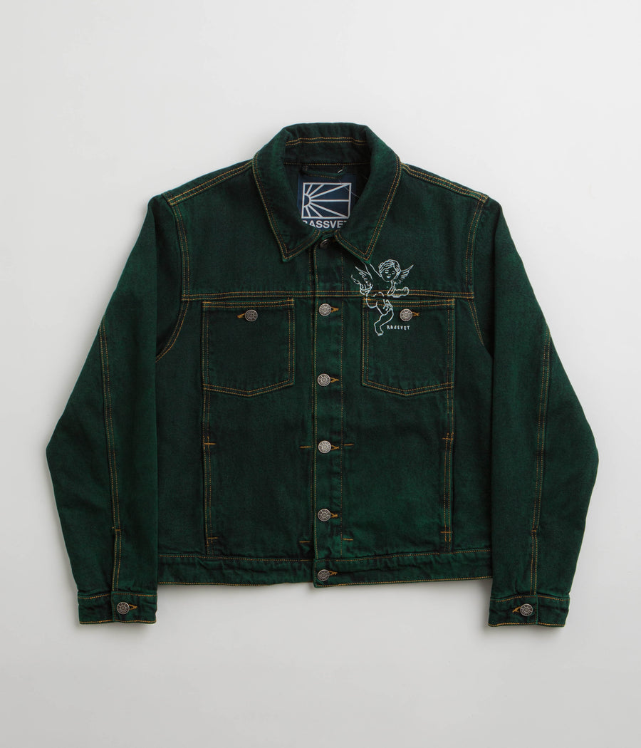 Rassvet Lined Denim Jacket in Green
