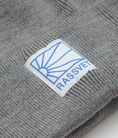 Rassvet Logo Tag Beanie - Light Grey
