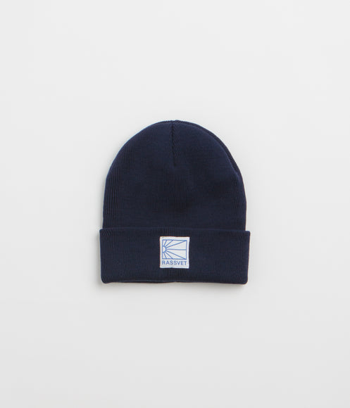 Rassvet Logo Tag Beanie - Navy