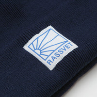 Rassvet Logo Tag Beanie - Navy thumbnail