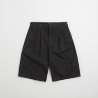 Rassvet Pleated Work Shorts in Black thumbnail