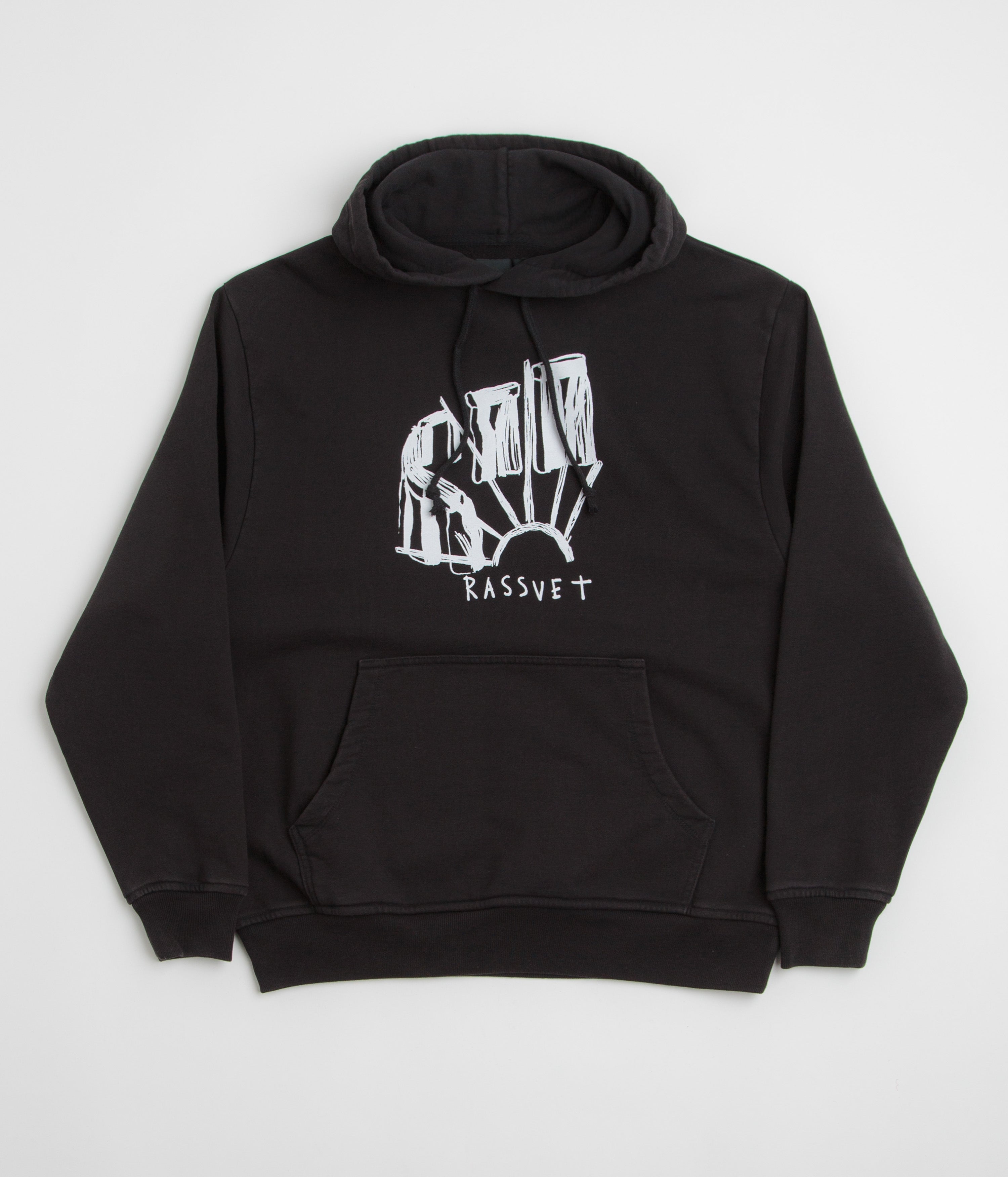 スウェット・トレーナー RASSVET LOGO HOODIE KNIT (49765) Rassvet Logo Hoodie Knit - Black | Garmentory