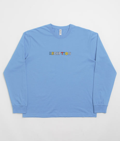 Reception Motto Long Sleeve T-Shirt - Granada Blue