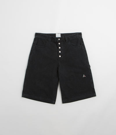 ROA Ash Canvas Shorts in Washed Black
