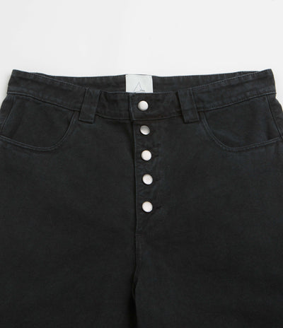 ROA Ash Canvas Shorts in Washed Black