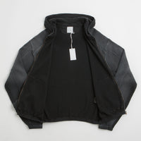 ROA Bee Sun Faded Zip Up Hoodie - Black thumbnail