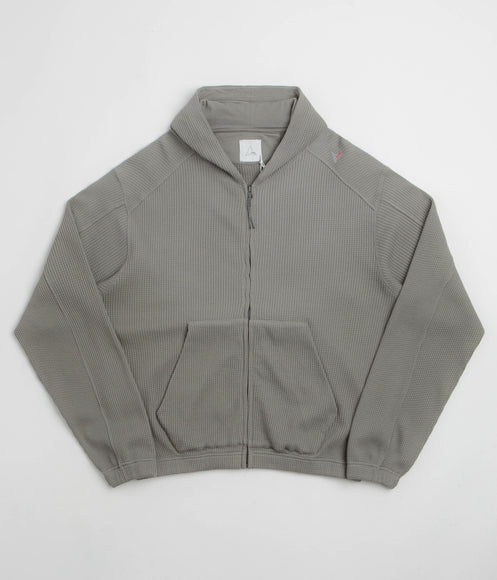 ROA Bee Sun Faded Zip Up Hoodie - Grey