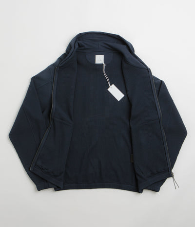 ROA Bee Sun Faded Zip Up Hoodie in Navy