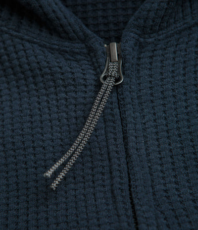 ROA Bee Sun Faded Zip Up Hoodie in Navy