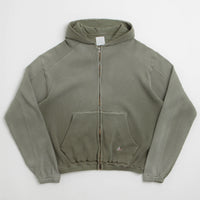 ROA Bee Sun Faded Zip Up Hoodie - Olive thumbnail