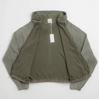 ROA Bee Sun Faded Zip Up Hoodie - Olive thumbnail