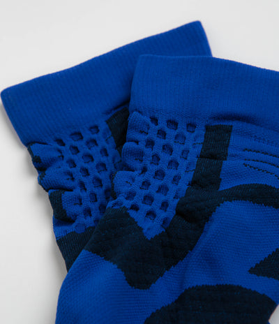 ROA Bones Logo Q-Skin Technical Crew Socks in Blue