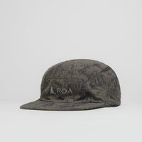 ROA Bri Melted Print Open Weave Cap - Dark Olive thumbnail