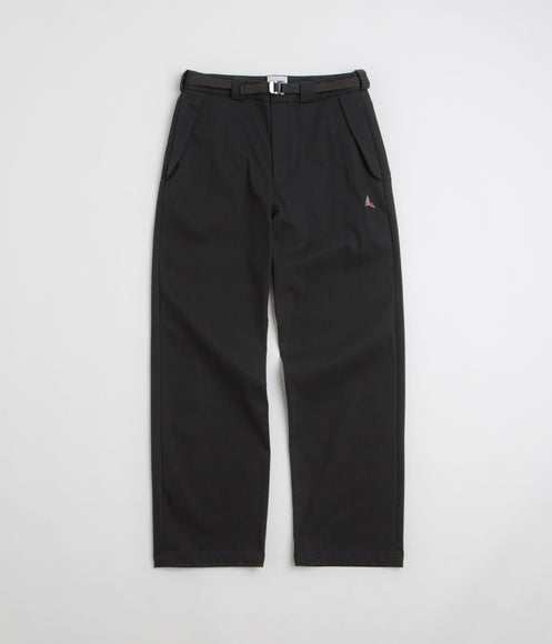ROA Buckle Chino Trousers - Black