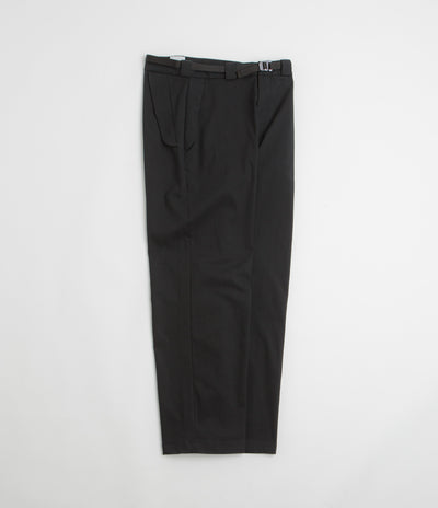 ROA Buckle Chino Trousers in Black