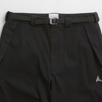 ROA Buckle Chino Trousers in Black thumbnail
